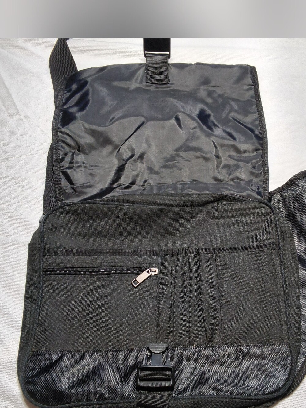NSA National Security Agency Messenger Bag Black Crossbody Laptop Bag - Picture 5 of 8